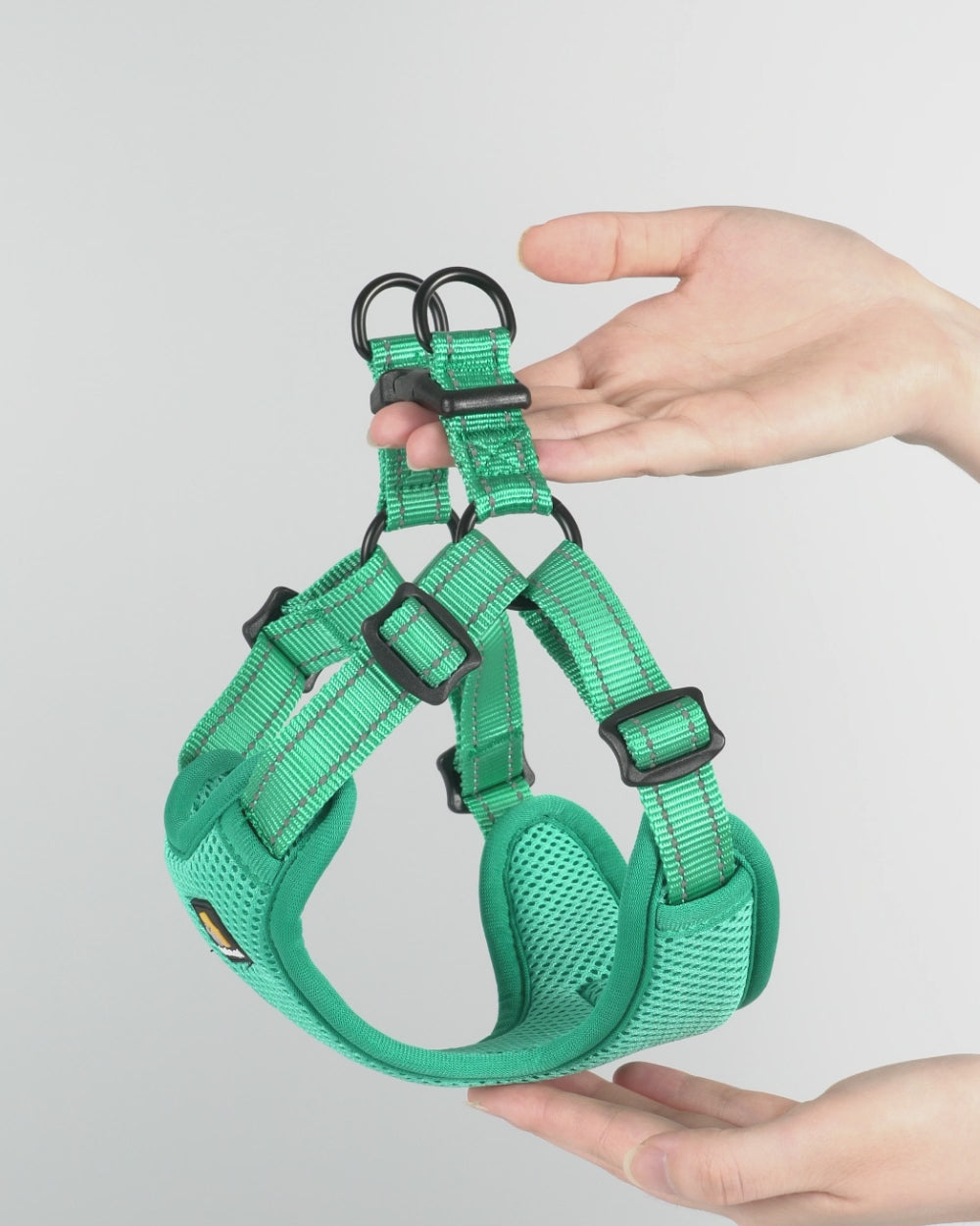 OxyMesh Flexi Step-in Harness and Leash Set - Emerald